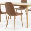 ALSTED L160 bord eg + 4 JONSTRUP stole cognac/eg
