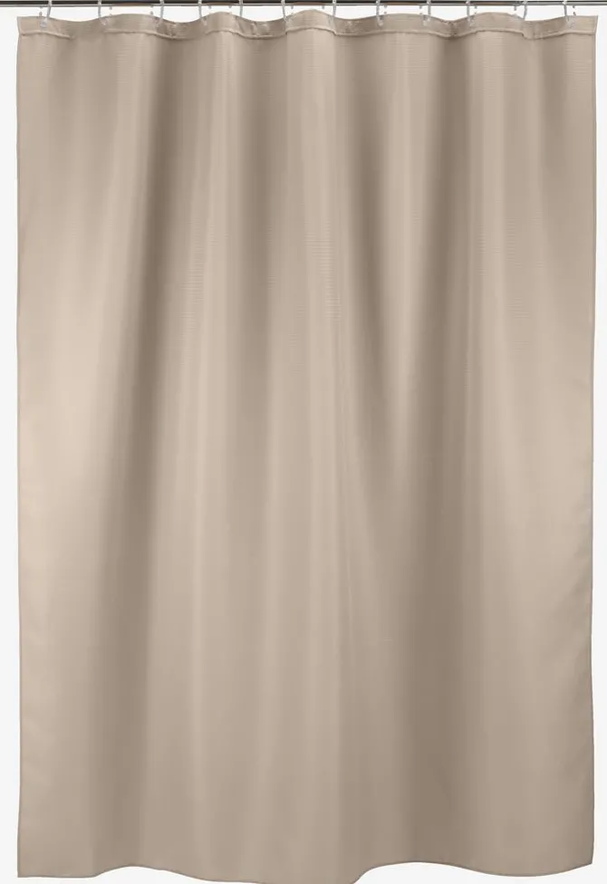 Badeforhæng SIBO 180x200 vaflet beige KRONBORG
