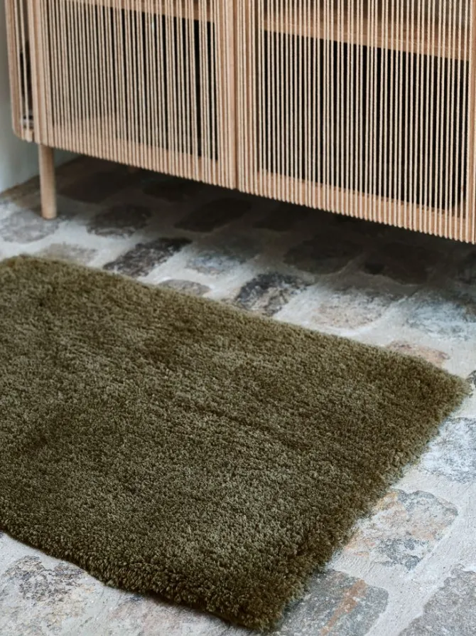 Bademåtte SANDVIKEN 60x90cm olivengrøn mikrofiber KRONBORG