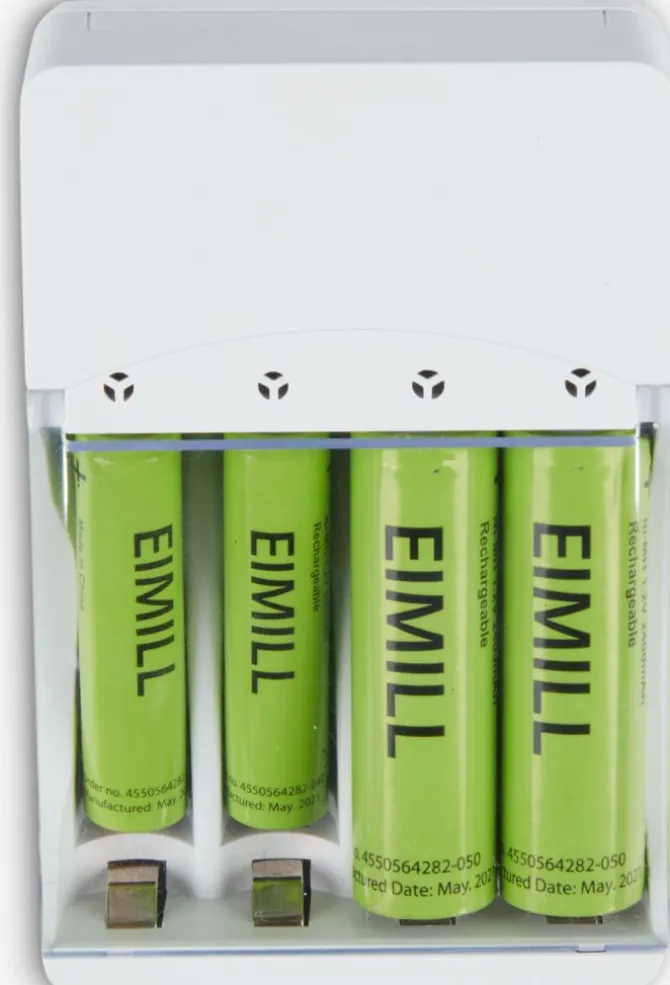 Batterioplader EIMILL B7xL5xH11cm m/låg