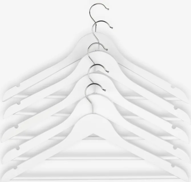 Bøjler HELMUT L44cm 5 stk/pk hvid