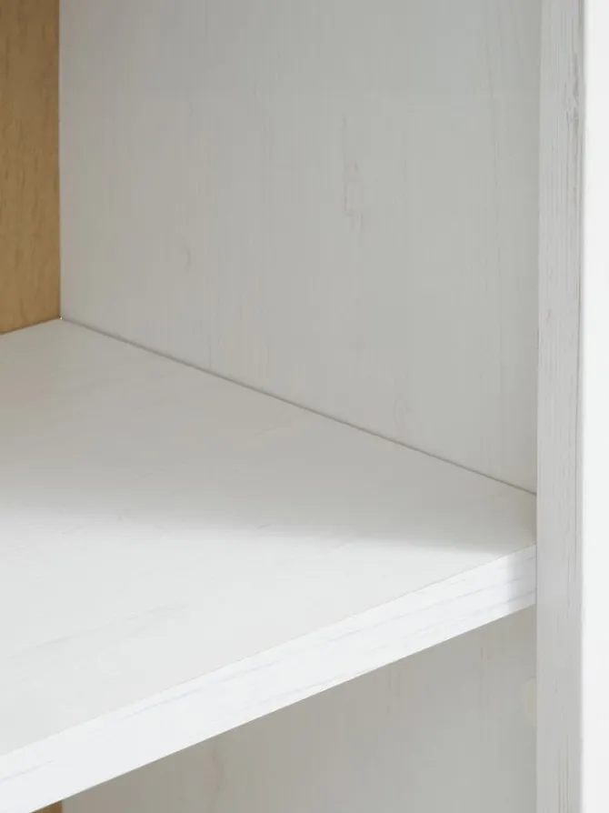 Bogreol MARKSKEL 5 hylder hvid/egefarve