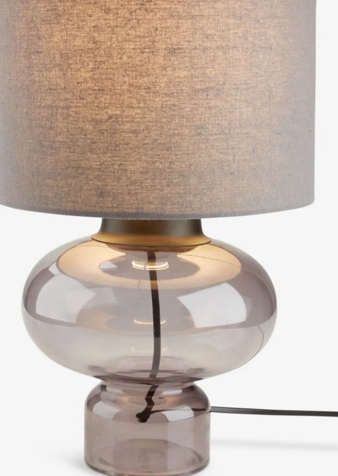Bordlampe EDMUND Ø25xH35cm grå