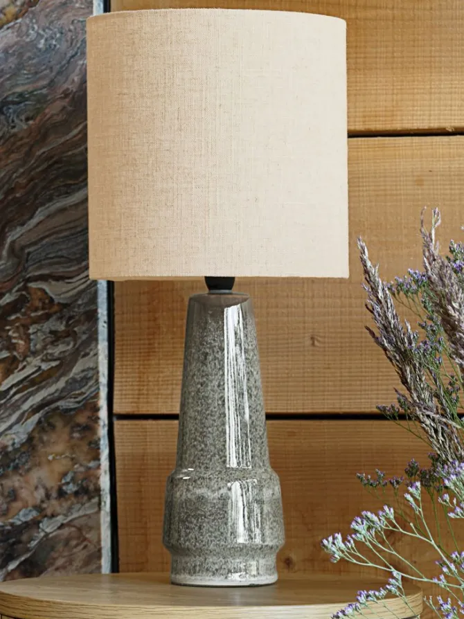 Bordlampe VIGGO Ø21xH47cm grå