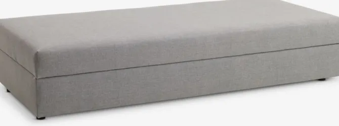 Daybed BEGYNDT 196x91 lysegråt stof