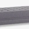 Daybed VARBJERG 190x152 mørkegråt stof/egefarve