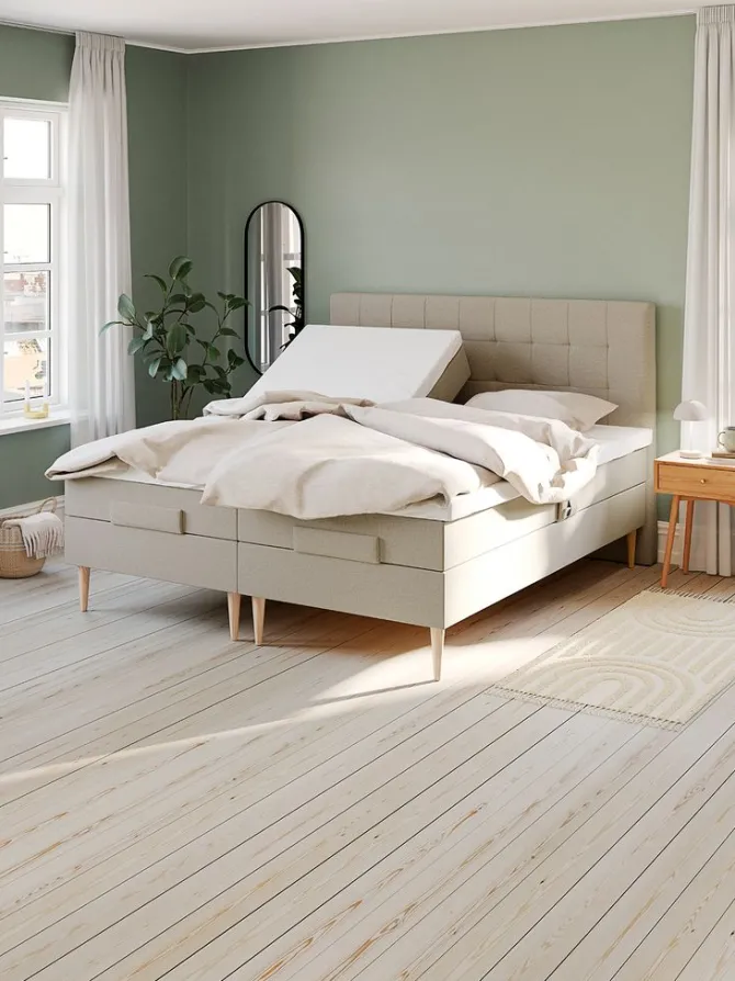 Elevationsseng 180x200 GOLD E45 Sand-91