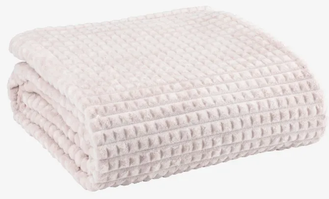 Fleeceplaid HAGTORN 140x200 beige