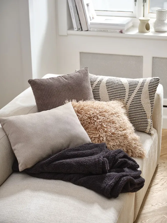 Fleeceplaid HASSELURT 130x170 sort