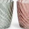 Fyrfadsstage VAGN Ø8xH8cm glas assorteret