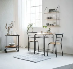 GADSTRUP L92 bord + 2 GADSTRUP stole sort/egefarve