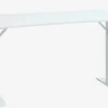 Gamer-bord HALBJERG 65x135 m/LED hvid