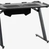 Gamer-bord LINDHOLM m/LED-lys og kopholder sort