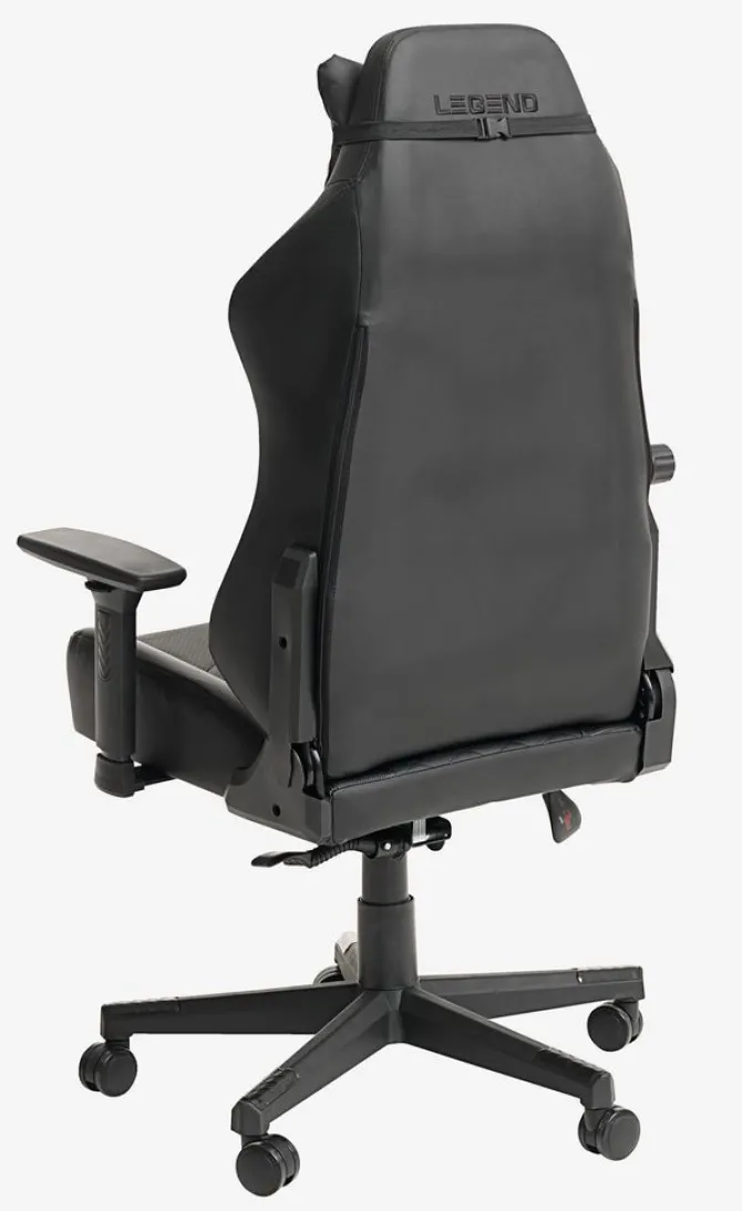 Gamer-stol ABILDAA sort kunstlæder