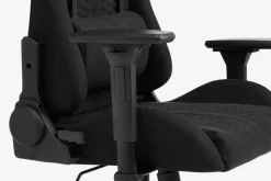Gamer-stol NIBE sort stof/sort
