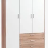 Garderobeskab BIRKELSE 150x198 eg/hvid