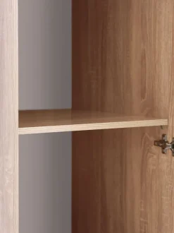 Garderobeskab FANDRUP 50x176 1 låge lys egefarve
