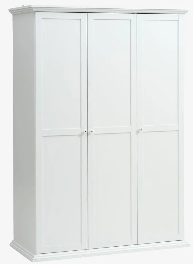 Garderobeskab FREDENSBORG 140x200 hvid