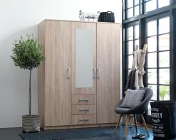 Garderobeskab VELLERUP 151x200 kombi eg
