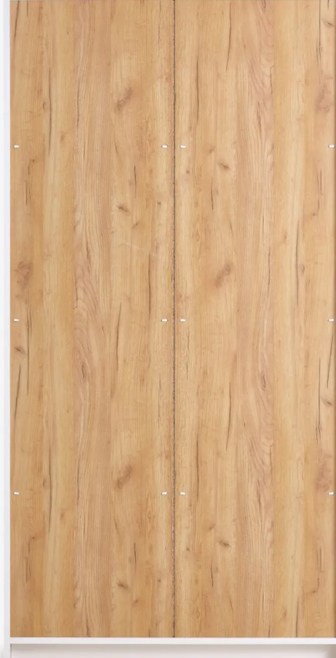 Garderobeskab VIBY 101x200 2 låger hvid