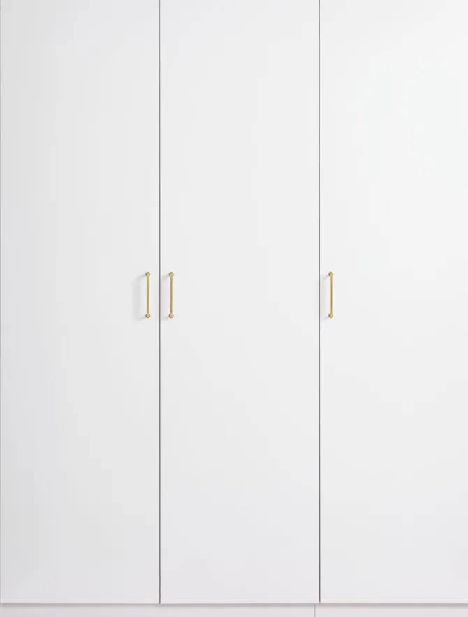 Garderobeskab VIBY 150x200 3 låger hvid