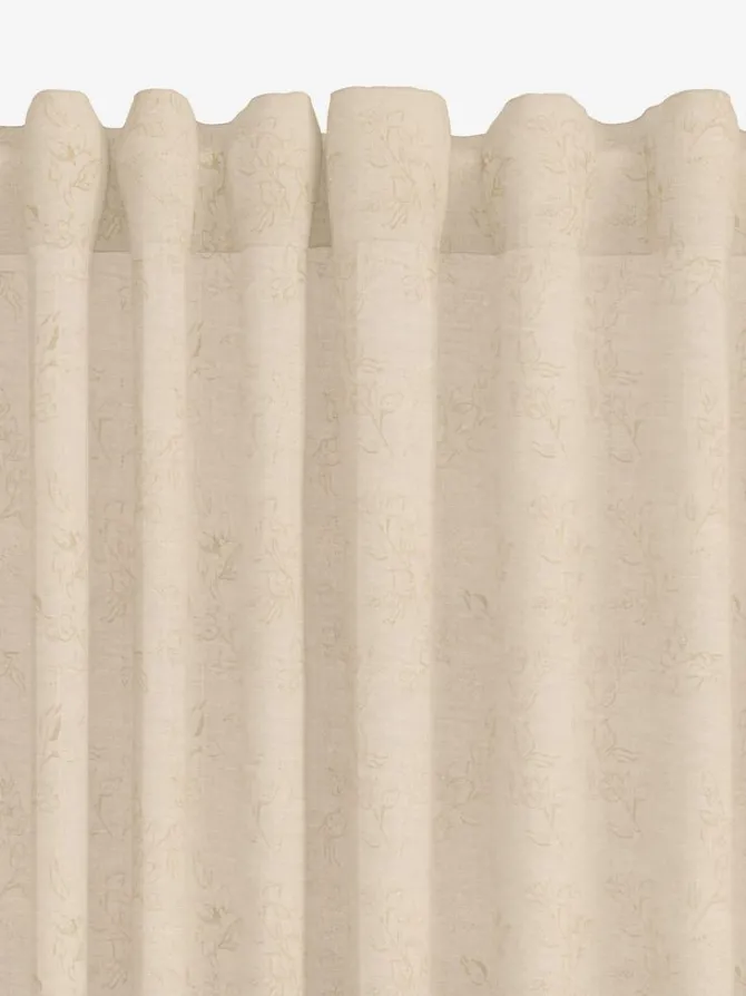 Gardin BIRKHOLM 1x140x245 blomster beige