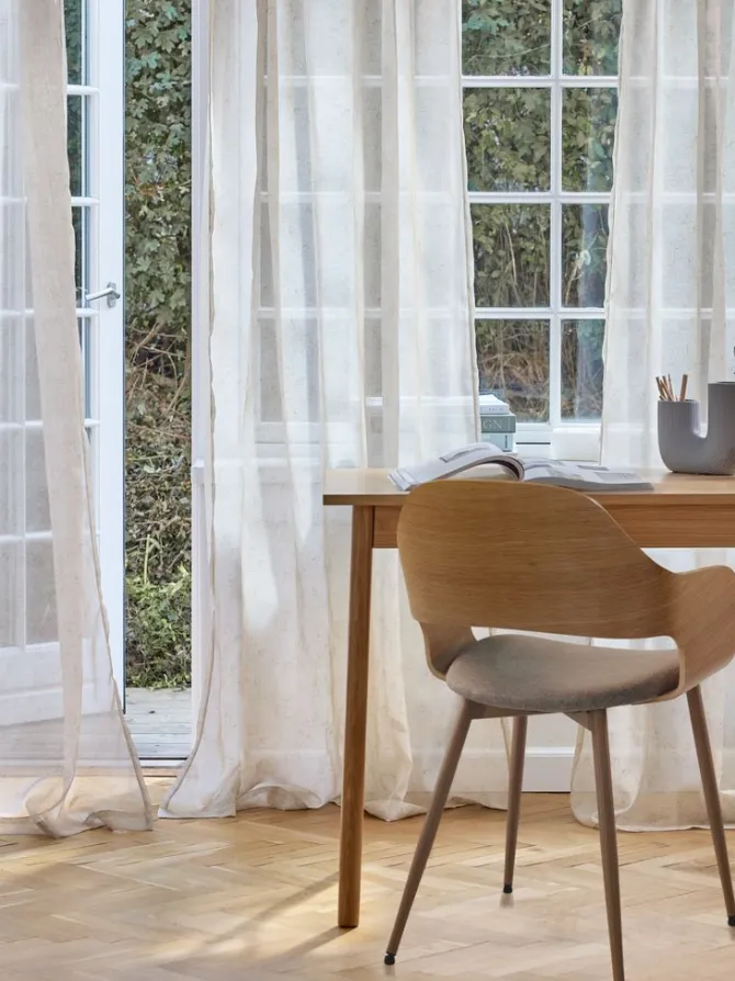 Gardin BIRKHOLM 1x140x245 blomster beige