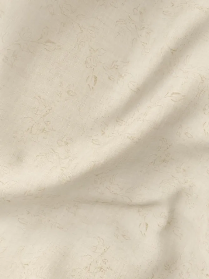 Gardin BIRKHOLM 1x140x245 blomster beige