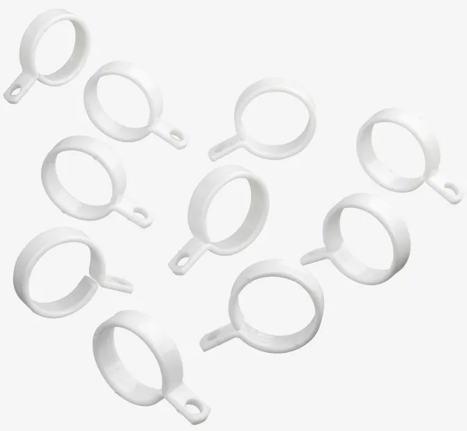 Gardinring Ø12 mm 10 stk/pk hvid