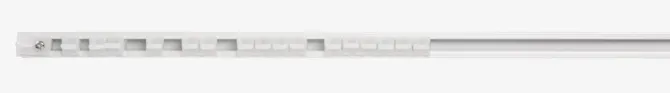 Gardinskinne FIXI 125cm hvid