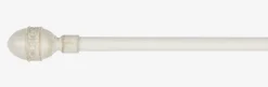 Gardinstang MELLOW 19mm 90-160cm hvid/guld