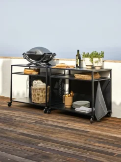 Grillbord INDSLEV B50xL90 sort