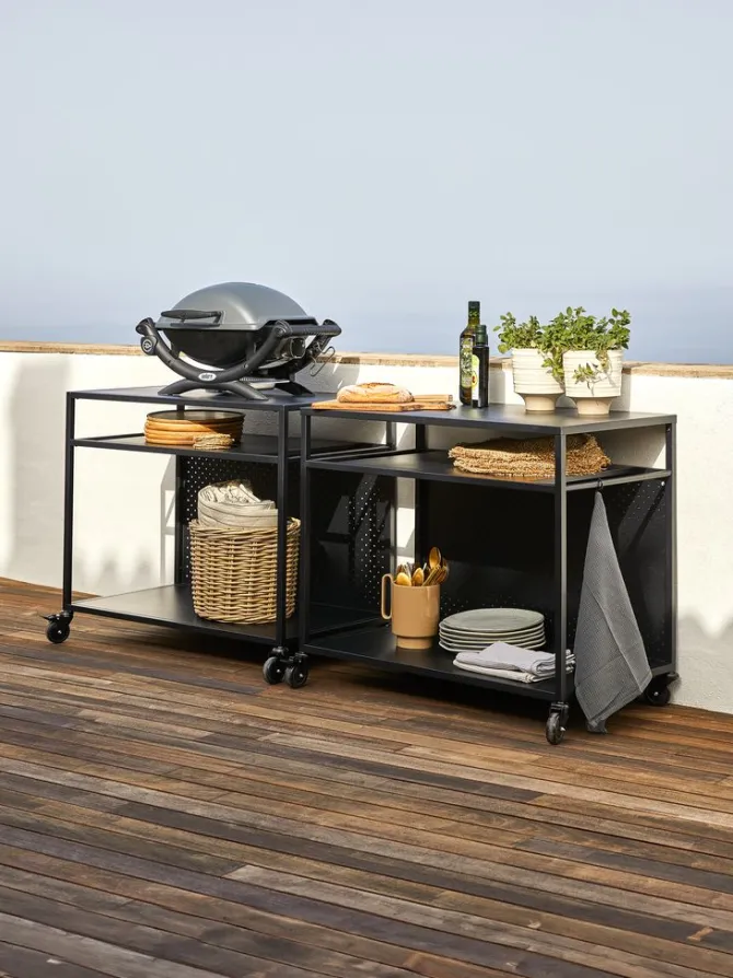 Grillbord INDSLEV B50xL90 sort