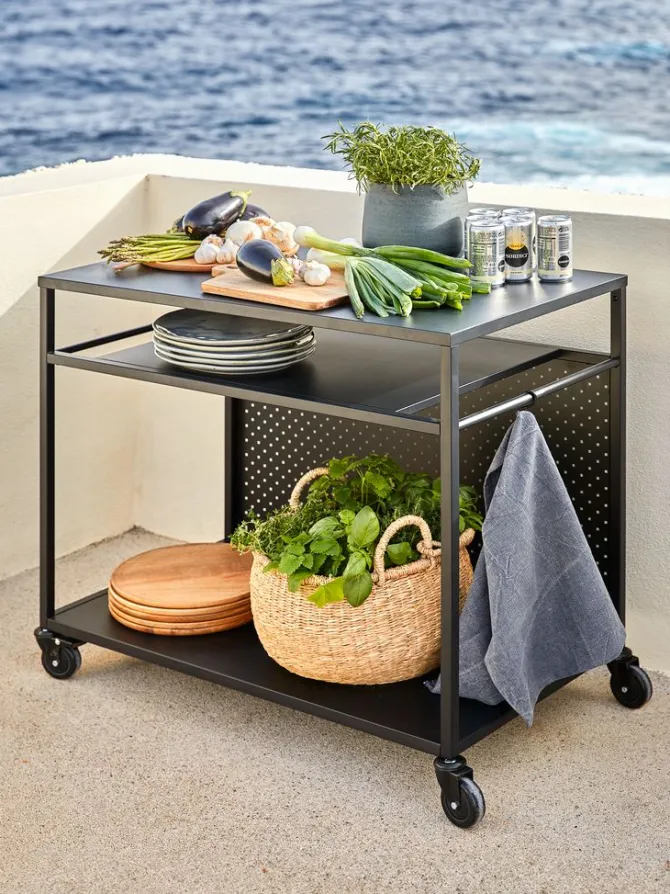 Grillbord INDSLEV B50xL90 sort