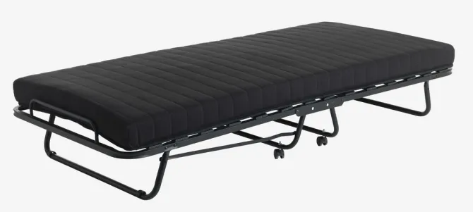 Gæsteseng DAMSBRO 90x200 sort