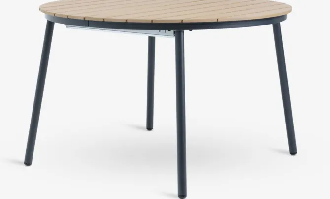 Havebord TAGEHOLM Ø118xL118/168 natur