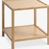 Hjørnebord OSTED 45x45 1 hylde bambus