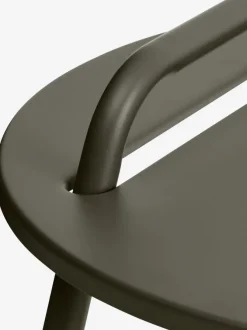 Hjørnebord STAE Ø40 m/håndtag olivengrøn