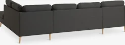Hjørnesofa AARHUS højrevendt mørkegråt stof