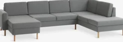 Hjørnesofa SVALBARD højre lysegrå