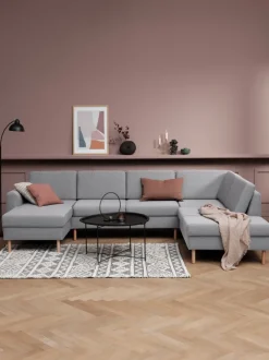 Hjørnesofa SVALBARD højre lysegrå