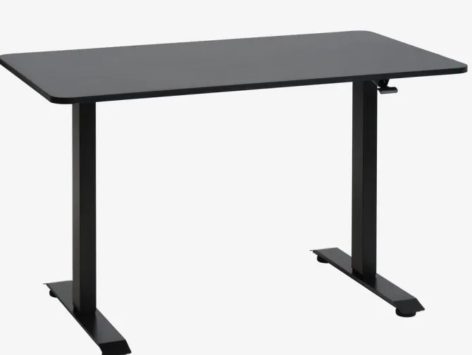 Hæve sænkebord ASSENTOFT m/gaslift 70x130 sort