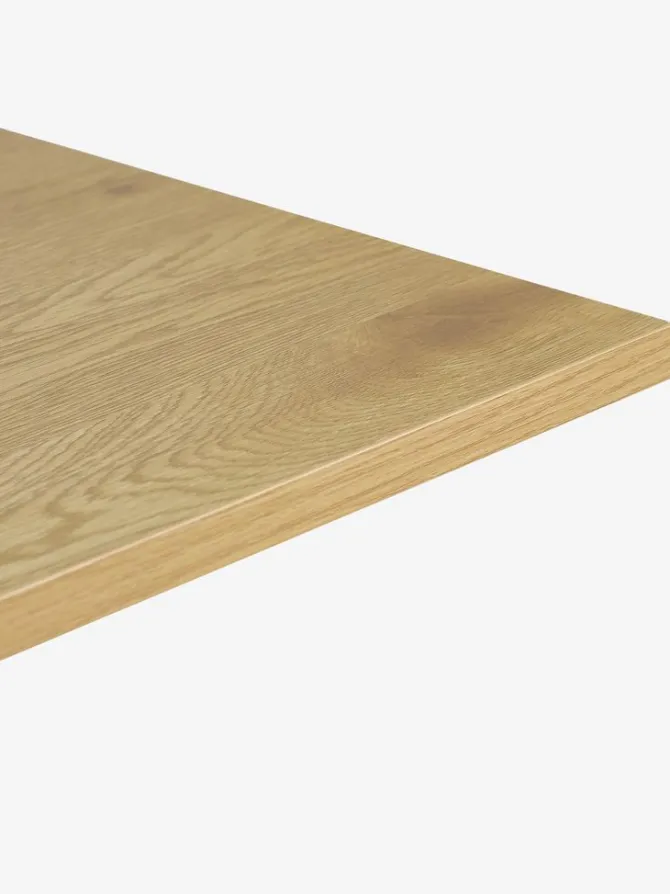 Hæve sænkebord SVANEKE 70x140 egefarve/sort