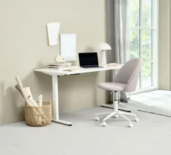 Hæve sænkebord SVANEKE 80x160 hvid
