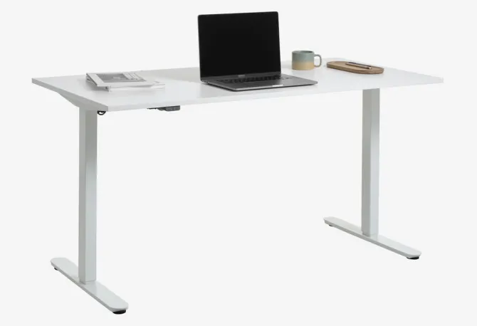 Hæve sænkebord SVANEKE 80x160 hvid