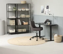Hæve sænkebord SVANEKE 60x120 sort