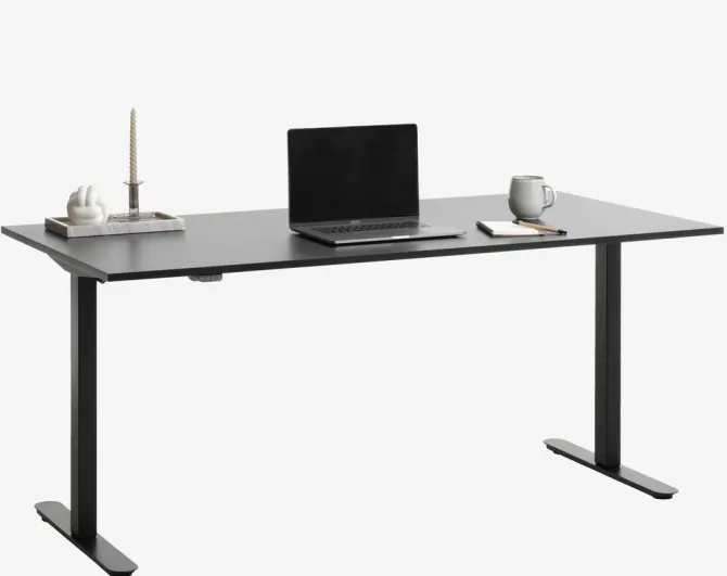 Hæve sænkebord SVANEKE 70x140 sort