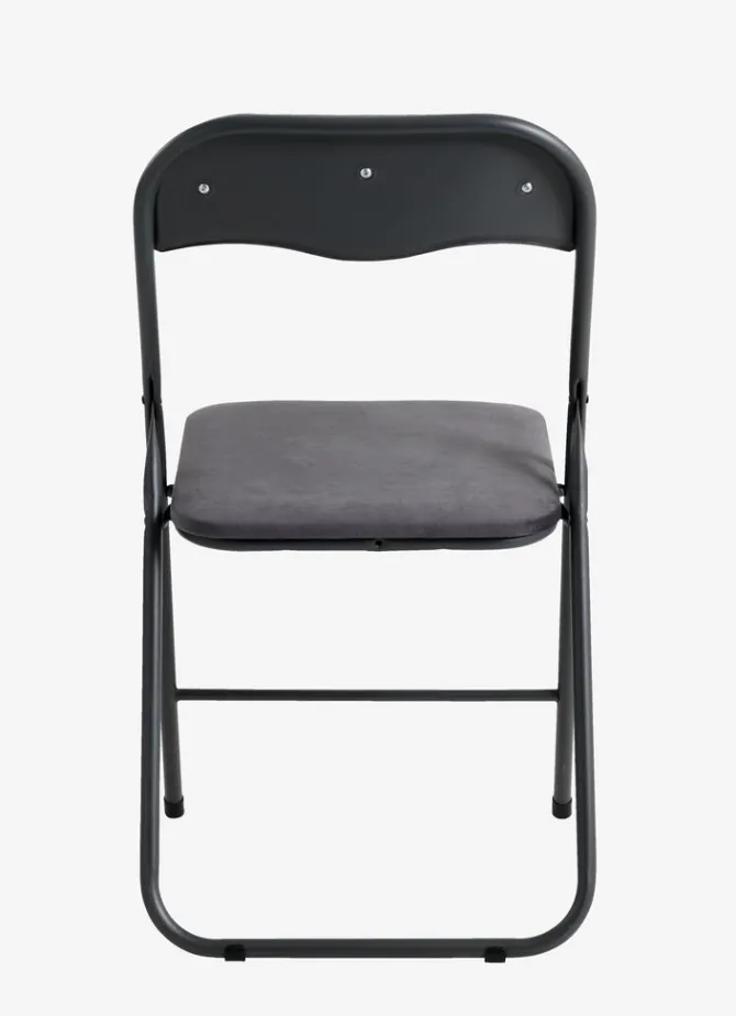 Klapstol VOEL velour mørkegrå