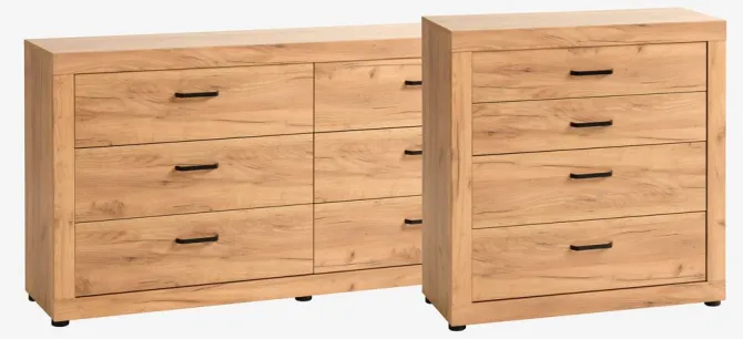 Kommode LINTRUP 4 skuffer eg