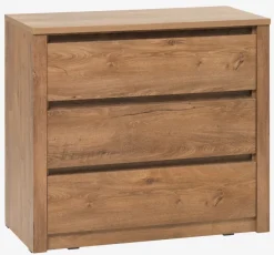 Kommode VEDDE 3 skuffer vild eg